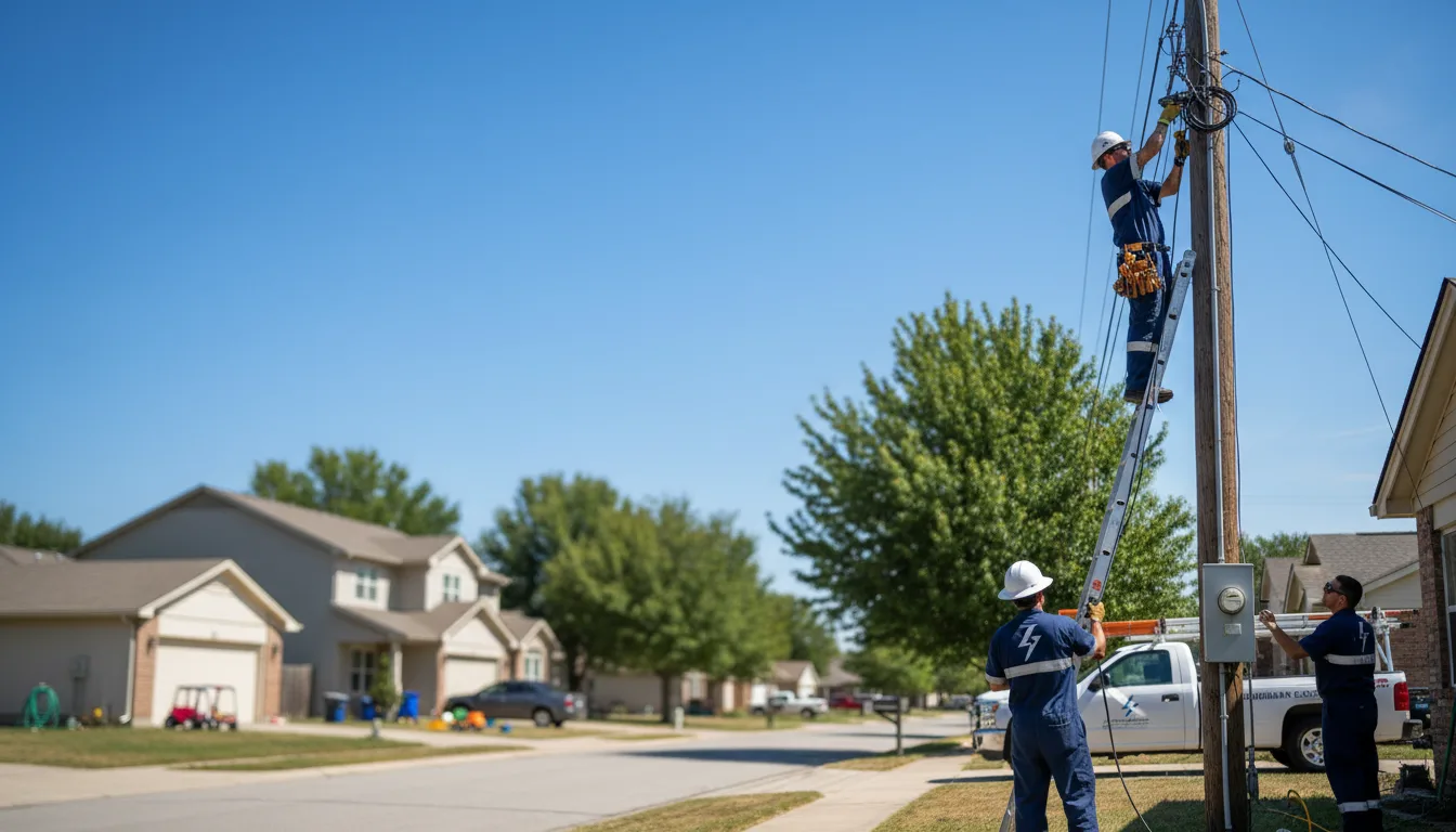 Residential electrician providing installation services in Sylvan Grove, KS